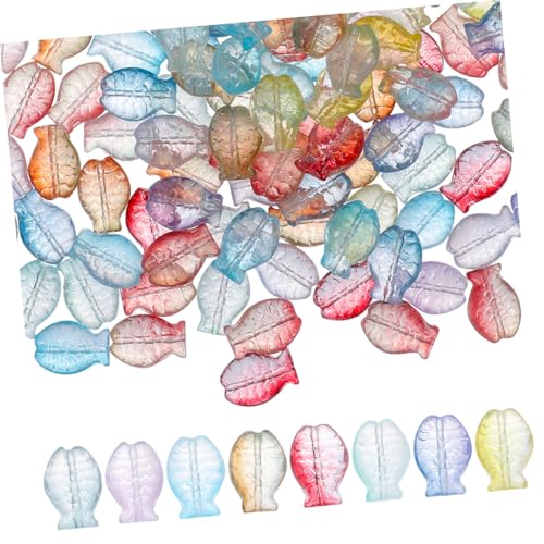 Homoyoyo 90 Stück Teiliges Glasperlen Fischform Farbverlauf DIY Schmuckherstellung Perlen für Armbänder Halsketten Handgemachte Bastelperlen für Erwachsene Homoyoyo 90 Stück Teiliges Glasperlen Fischform Farbverlauf DIY Schmuckherstellung Perlen für Armbänder Halsketten Handgemachte Bastelperlen für Erwachsene von Homoyoyo