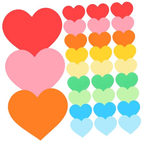 Homoyoyo 90 Stück Teiliges Herz papier Bunt Vorgestanzt Kreative Klassenzimmer dekoration für Valentinstag Scrapbooking Wand Pinnwandgestaltung Fertige Papierherzen für DIY Bastelprojekte Homoyoyo 90 Stück Teiliges Herz papier Bunt Vorgestanzt Kreative Klassenzimmer dekoration für Valentinstag Scrapbooking Wand Pinnwandgestaltung Fertige Papierherzen für DIY Bastelprojekte von Homoyoyo