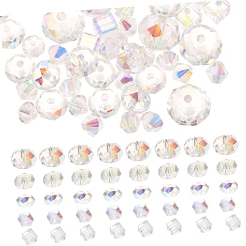 Homoyoyo 90 Stück Teiliges Set Ab Farbige Glasperlen für DIY Schmuckherstellung Bastelperlen Verschiedenen Formen für Armbänder und und Würfelperlen Homoyoyo 90 Stück Teiliges Set Ab Farbige Glasperlen für DIY Schmuckherstellung Bastelperlen Verschiedenen Formen für Armbänder und und Würfelperlen von Homoyoyo