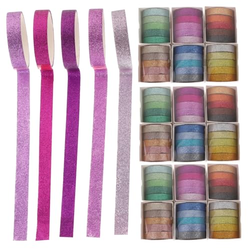 Homoyoyo 90 Stück Teiliges Washi Tape Farben Glitzer Dünnes Dekoratives Klebeband für DIY Scrapbooking Tagebuchalbum Bastelarbeiten Vielseitig Verwendbar Homoyoyo 90 Stück Teiliges Washi Tape Farben Glitzer Dünnes Dekoratives Klebeband für DIY Scrapbooking Tagebuchalbum Bastelarbeiten Vielseitig Verwendbar von Homoyoyo