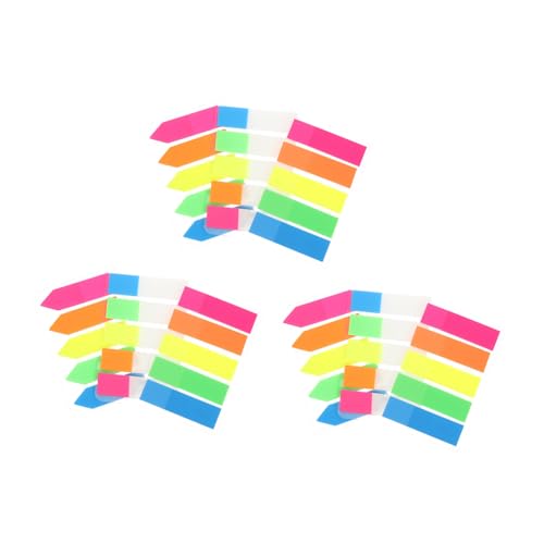 Homoyoyo 900 Stück Selbstklebende Haftnotizen Farbige Notizaufkleber für Büro Schule und Zuhause Praktische Memo Sticker mit Marker Flachkopf Design für Organisieren und Beschriften von Homoyoyo