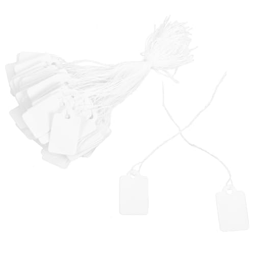 Homoyoyo 90Stücke Schmuckpreisschilder mit Hängendem String Leere Tags für Schmuck und Kleidung Langlebig und Einfach zu Beschriften von Homoyoyo