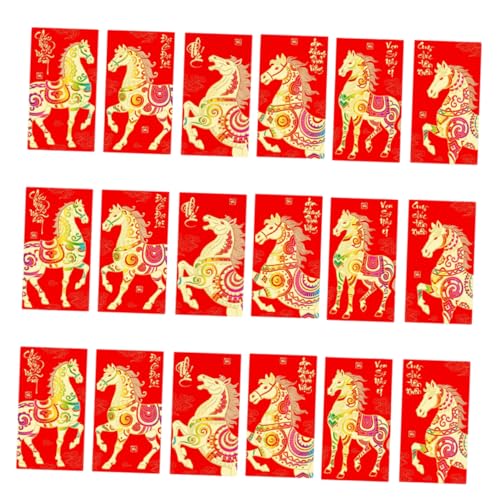 Homoyoyo 96 Stück Rote Umschläge Pferdejahr Hong Bao Glücksgeldumschläge Traditionelles Design für Chinesisches Neujahr Frühlingsfest Hochzeit Geburtstag Homoyoyo 96 Stück Rote Umschläge Pferdejahr Hong Bao Glücksgeldumschläge Traditionelles Design für Chinesisches Neujahr Frühlingsfest Hochzeit Geburtstag von Homoyoyo