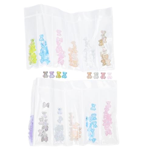 Homoyoyo 96 Stück Teiliges Nagelkunst Kreativen Bunten Nagel charms DIY Maniküre dekoration für Natürliche und Künstliche Nägel Einfache Anwendung für Fingernägel und Zehennägel von Homoyoyo