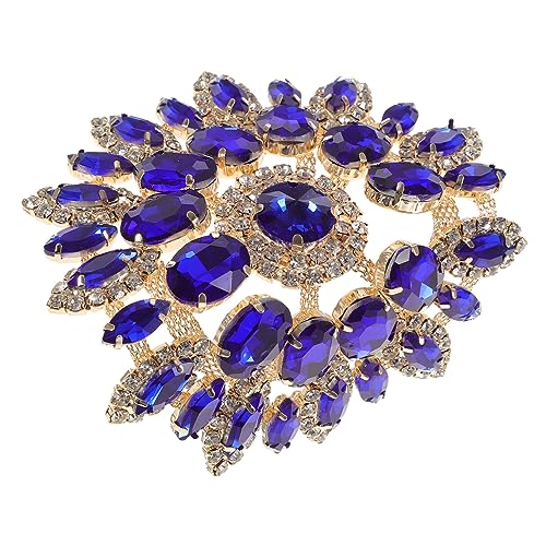 Homoyoyo Ab Farbverlauf Marquise Strass DIY Aufnäher für Kleidung Dekorative Brosche mit Handgefertigten Perlen Einfaches Aufbügeln Kreative Applikation für Jacken Hüte Zubehör von Homoyoyo