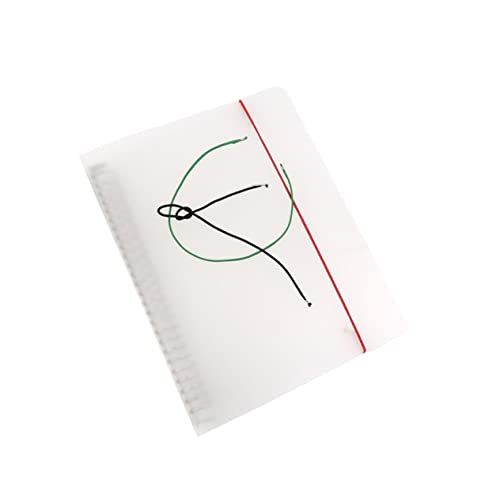 Homoyoyo Abdeckungsschutz Runder Ringbuch Dateiordner für Lose Blattschutz für DIY und Scrapbooking Transparenter Ordner für Büro und Schule Design von Homoyoyo
