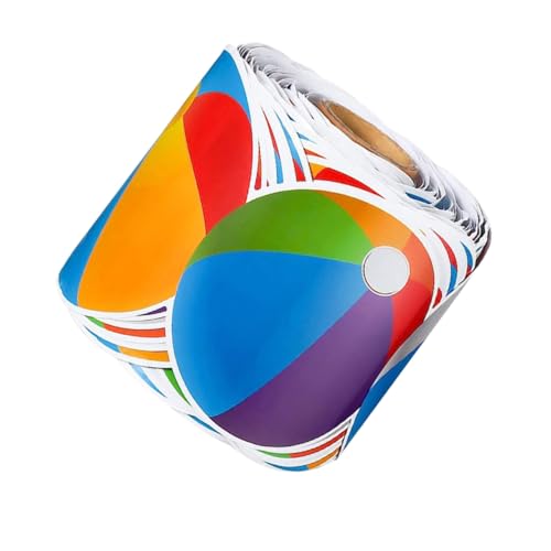 Homoyoyo Abnehmbare Border Trim mit Beach Ball Muster Dekorativer Bulletin Board Sticker Leicht Zuschneidbar Schnelle Anwendung für Klassenzimmer und Dekorationen von Homoyoyo