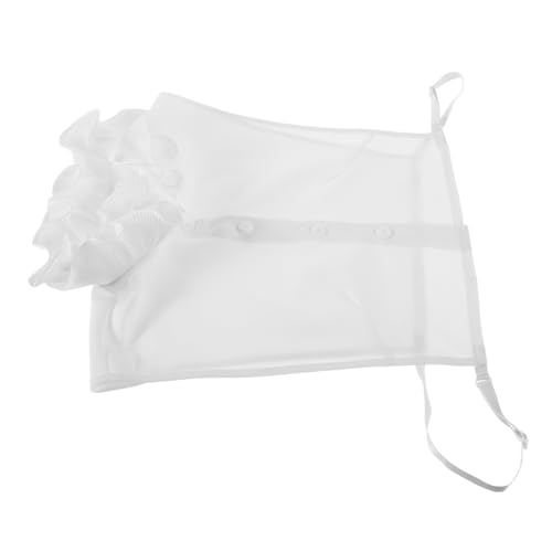 Homoyoyo Abnehmbarer Rüschenkragen für Damen Eleganter Falscher Kragen Weiß Vielseitig Einsetzbar für Verschiedene Anlässe zur Aufwertung Ihrer Outfits von Homoyoyo