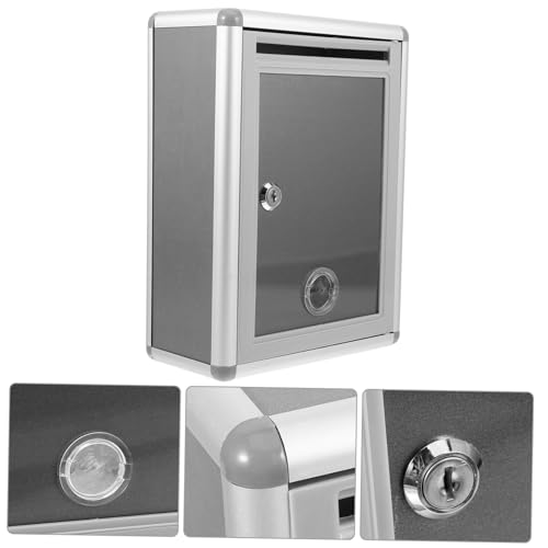 Homoyoyo Abschließbare Wand Spendenbox aus Kunststoff und Metall Robuste Briefkastenbox für Vorschläge und Post Wetterbeständig Kompakte Aufbewahrung für Umschläge und Zeitungen für Homoyoyo Abschließbare Wand Spendenbox aus Kunststoff und Metall Robuste Briefkastenbox für Vorschläge und Post Wetterbeständig Kompakte Aufbewahrung für Umschläge und Zeitungen für von Homoyoyo