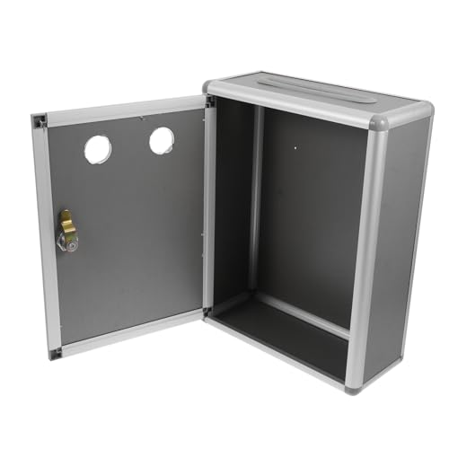 Homoyoyo Abschließbare Wandbriefkasten aus Multifunktionale Vorschlags und Beschwerdebox Leichtes Design Sichere Schlitzbox für Büro Bereiche Einfache Wandmontage Homoyoyo Abschließbare Wandbriefkasten aus Multifunktionale Vorschlags und Beschwerdebox Leichtes Design Sichere Schlitzbox für Büro Bereiche Einfache Wandmontage von Homoyoyo