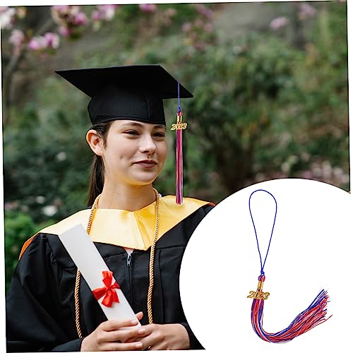 Homoyoyo Abschluss Quasten Teilig Doktorhut Anhänger DIY Dekorationen für Bachelor Master Schulabschluss Rot Weiß Gold von Homoyoyo