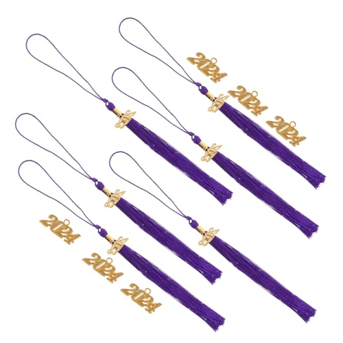 Homoyoyo Abschluss Quasten Teilig mit Jahresanhängern Langlebige Polyester Dekoration für Doktorhut DIY Graduation Tassels für Bachelor Master Feier von Homoyoyo