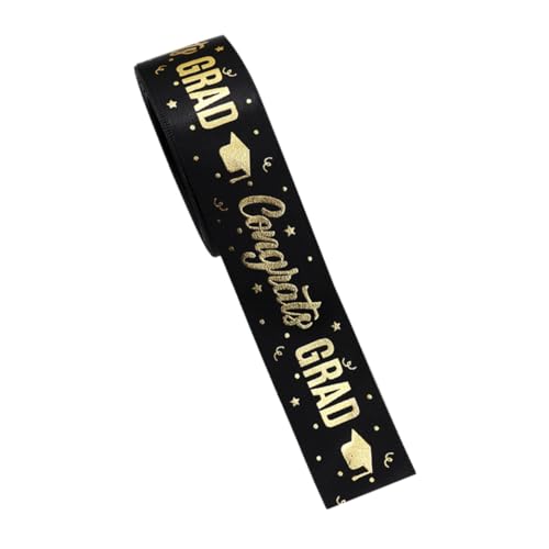 Homoyoyo Abschlussfeier Satinband mit Goldprägung DIY Geschenkverpackung und Dekoration für Abschlussfeiern Frühlings und Sommerprojekte Bastelbedarf für Schleifen und Foto Requisiten Homoyoyo Abschlussfeier Satinband mit Goldprägung DIY Geschenkverpackung und Dekoration für Abschlussfeiern Frühlings und Sommerprojekte Bastelbedarf für Schleifen und Foto Requisiten von Homoyoyo