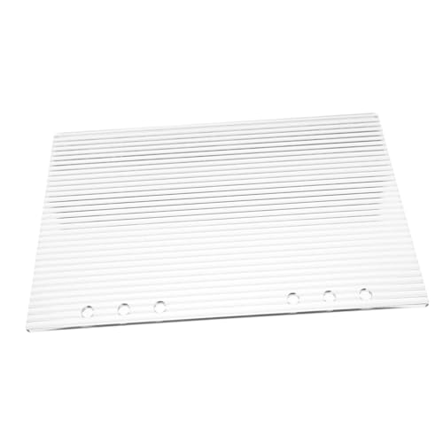 Homoyoyo Acryl Binder Cover Transparent Klare Hülle für Ringordner Notizbuch Schutz Minimalistisches Design DIY Planer Umschlag Sichtbare Dokumentenansicht Einzeln von Homoyoyo
