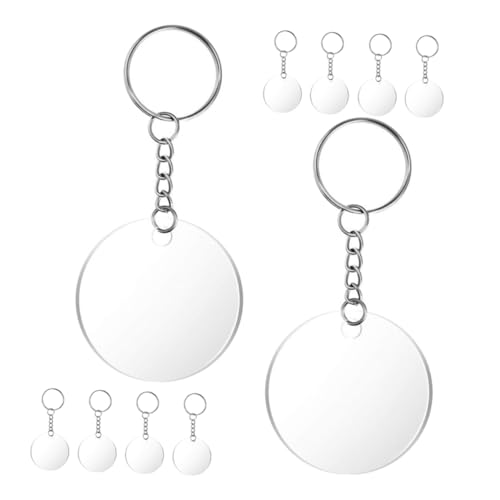 Homoyoyo Acryl Schlüsselanhänger Rohlinge Rund Transparent Teiliges DIY für Schlüsselbund Basteln Blank Schlüsselringe zum Bedrucken und Dekorieren Zubehör für Anhänger und Geschenke Homoyoyo Acryl Schlüsselanhänger Rohlinge Rund Transparent Teiliges DIY für Schlüsselbund Basteln Blank Schlüsselringe zum Bedrucken und Dekorieren Zubehör für Anhänger und Geschenke von Homoyoyo