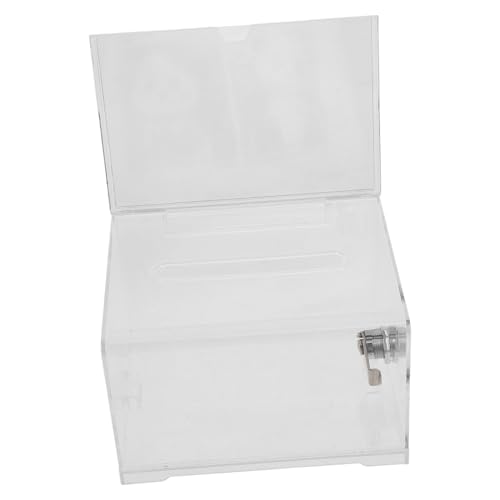 Homoyoyo Acrylspendenbox mit Schloss Transparente Vorschlagsbox für Fundraising Wahlurne für Stimmzettel und Briefsammlung Sichere Aufbewahrungsbox mit Schlitz und Schlüssel Homoyoyo Acrylspendenbox mit Schloss Transparente Vorschlagsbox für Fundraising Wahlurne für Stimmzettel und Briefsammlung Sichere Aufbewahrungsbox mit Schlitz und Schlüssel von Homoyoyo