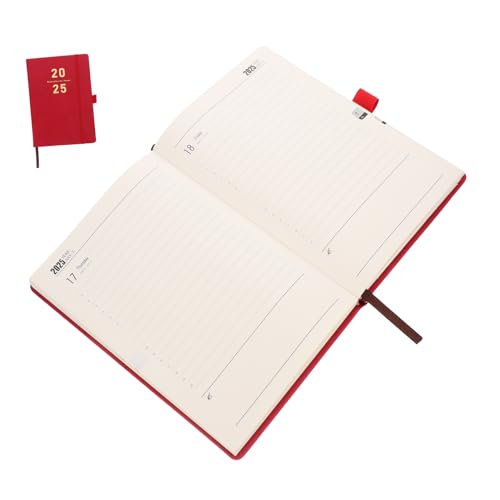 Homoyoyo Agenda-buch Agenda Notebook Planer Agenda-planungsnotizbuch Journal -notizbuch Planungsbuch Student Zeitplan-notizbuch Notizblöcke Zu Machen Akademisch Agenden Tagebuch Rot Papier von Homoyoyo