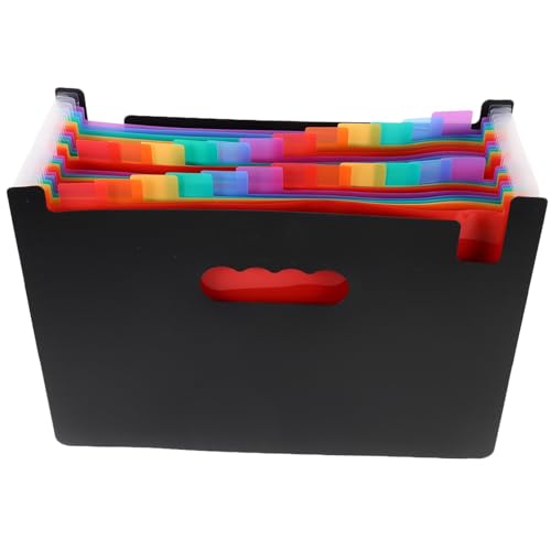 Homoyoyo Aktenordner mit Fächern Bunter Handytaschen Organizer aus Material Erweiterbare Dokumentenmappe für Büro und Zuhause für Briefe Rechnungen und Quittungen von Homoyoyo