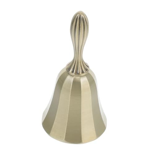 Homoyoyo Antike Handglocke aus Metall Robuste Tischglocke für Hochzeiten Restaurants und Unterricht Lauter Einfache Bedienung Langlebige Bauweise für Service und Tiertraining Homoyoyo Antike Handglocke aus Metall Robuste Tischglocke für Hochzeiten Restaurants und Unterricht Lauter Einfache Bedienung Langlebige Bauweise für Service und Tiertraining von Homoyoyo