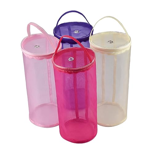 Homoyoyo Aufbewahrungstasche für Häkelgarn Einkaufstasche zur Garnaufbewahrung gehäkelte Aufbewahrungstasche garn halter tasche Häkelgarntasche Stricktasche für Häkelliebhaber Violett von Homoyoyo