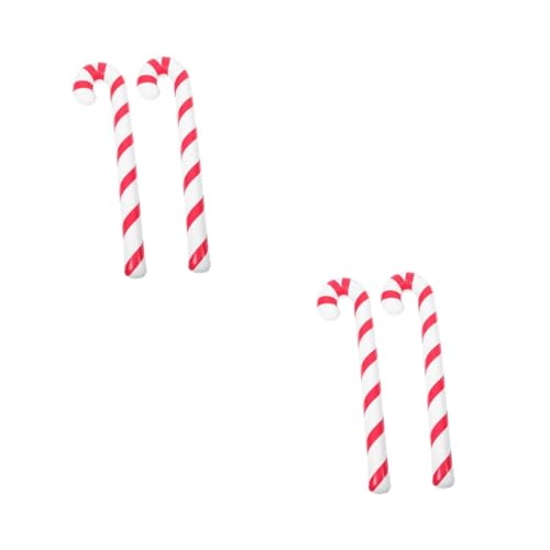 Homoyoyo Aufblasbare Zuckerstangen-Dekoration Für Weihnachtsbaum - 2er Set Festliche Weihnachtsdeko Farbenfrohe Weihnachtsverzierung Für Drinnen Und Draußen Ideal Für Eine Fröhliche von Homoyoyo