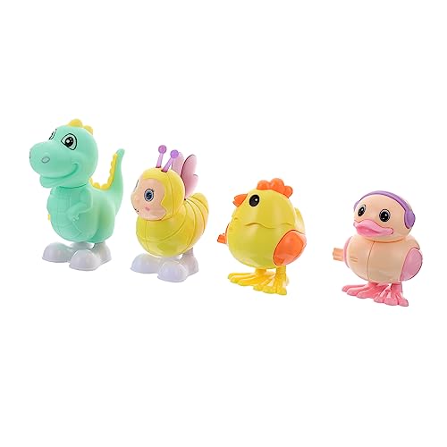 Homoyoyo Aufziehspielzeug Set – 4 Stück Bunte Tierfiguren Küken - Ente - Biene Dinosaurier Als Mitgebsel Für Ostern Kindergeburtstag Und Partys – Ideal Als Gastgeschenke Und Homoyoyo Aufziehspielzeug Set – 4 Stück Bunte Tierfiguren Küken - Ente - Biene Dinosaurier Als Mitgebsel Für Ostern Kindergeburtstag Und Partys – Ideal Als Gastgeschenke Und von Homoyoyo