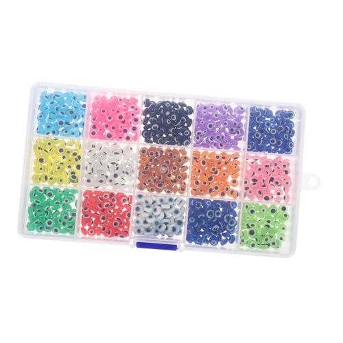 Homoyoyo Augen Harzperlen Schmuckperlen für DIY Armbänder und Ohrringe Unregelmäßige Designs Langlebig und Farbenfroh von Homoyoyo