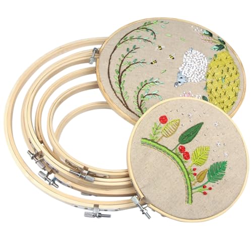 Homoyoyo Bambus Stickrahmen für Kreuzstich und DIY Handwerk Einstellbarer Glatter und Leichter Stickring für Anfänger und Kreative Projekte Homoyoyo Bambus Stickrahmen für Kreuzstich und DIY Handwerk Einstellbarer Glatter und Leichter Stickring für Anfänger und Kreative Projekte von Homoyoyo