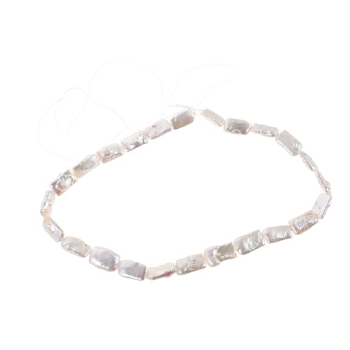 Homoyoyo Barock Perlen Natürliche Weiße Süßwasser Zuchtperlen Lose Vintage Baroque Beads für DIY Schmuckherstellung Perlenstrang Geeignet für Halsketten Ohrringe Armbänder von Homoyoyo