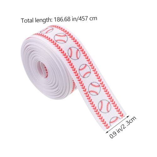 Homoyoyo Baseball Geschenkband Breit Polyester Dekoratives Bastelband für Party DIY Verpackung und Kreative Geschenkverpackung Sport Ribbon Homoyoyo Baseball Geschenkband Breit Polyester Dekoratives Bastelband für Party DIY Verpackung und Kreative Geschenkverpackung Sport Ribbon von Homoyoyo