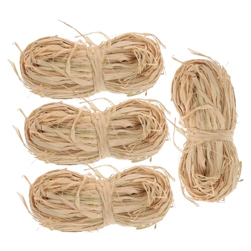 Homoyoyo Bastband Raffia Natürliches Baststroh für Kreative DIY Projekte Verpacken und Floristensträuße Vielseitig Einsetzbar für Hochzeiten und Feiern von Homoyoyo