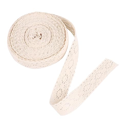 Homoyoyo Baumwoll Spitzenband mit Floralem Muster Yards DIY Bastelspitze für Kleidung Dekoration und Sofa Kissen Verzierung Hochwertiges Leicht Zuschneidbares Spitzenbordüre von Homoyoyo