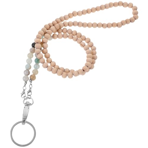 Homoyoyo Beaded Lanyard Holzperlen Schlüsselband Vielseitig als Kartenetui und Taschenanhänger Farbige Perlen Robustes Design Geeignet für Ausweise Schüler Bankkarten Modisches Accessoire Homoyoyo Beaded Lanyard Holzperlen Schlüsselband Vielseitig als Kartenetui und Taschenanhänger Farbige Perlen Robustes Design Geeignet für Ausweise Schüler Bankkarten Modisches Accessoire von Homoyoyo