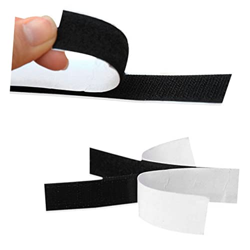 Homoyoyo Befestigungsband Klebeband Teppichband Klebehaken double sided tape doppelseitige klebebänder cable sleeves kabelorganizer cable clip klettgurte runder Black von Homoyoyo