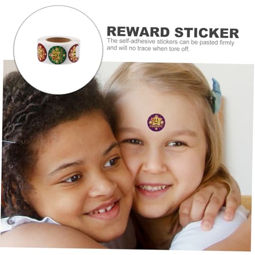 Homoyoyo Belohnungsaufkleber Motivationssticker mit Bunten Lachenden Gesichtern Dekorative Lehrer Sticker für Schule Belohnungssystem und Klassenzimmer Kleine Kreative Motivationsaufkleber von Homoyoyo