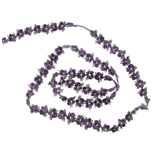 Homoyoyo Besticktes Langes Spitzenband mit Blumenmuster Farbiges Wasserlösliches Polyester spitzenband für Geschenkverpackungen Partydekorationen und DIY bekleidungszubehör von Homoyoyo