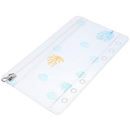 Homoyoyo Binder Zipper Tasche für Scrapbooking PVC Reißverschlussbeutel Abnehmbar Ring Ordner Tasche für Notizen und Zubehör für Schule und Bürobedarf von Homoyoyo