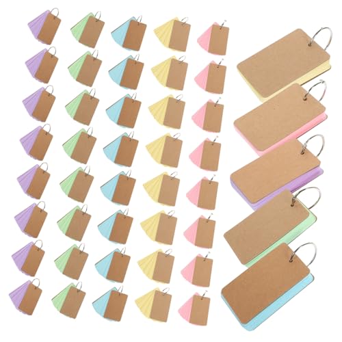 Homoyoyo Blanko Karteikarten mit Ring pro Notizbuch Farblich Sortierte aus Papier zum Lernen Notieren und Organisieren für Schule Büro und Zuhause Homoyoyo Blanko Karteikarten mit Ring pro Notizbuch Farblich Sortierte aus Papier zum Lernen Notieren und Organisieren für Schule Büro und Zuhause von Homoyoyo