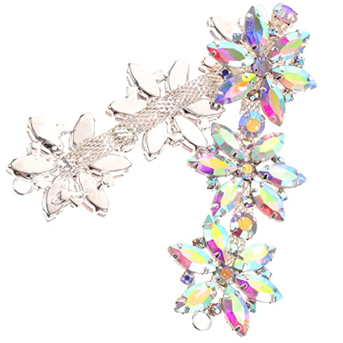 Homoyoyo Blumenkette aus Strass haar zubehör haarschmuck Kleidungsdekoration shoe charms kalanchoe Party Gürtel Strassaufnäher für Jacken dekorative Mantel-Strass-Applikation Glas Colorful von Homoyoyo