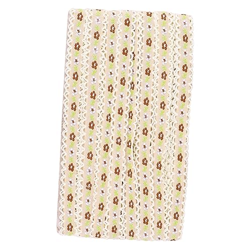Homoyoyo Blumenspitzen bestickte Flecken DIY-Kleidung Kleidungsdekoration -Dekoration Stickerei trimmen Spitzenband floral besticktes Band Blumen-Spitzenapplikation exquisit Yellow von Homoyoyo