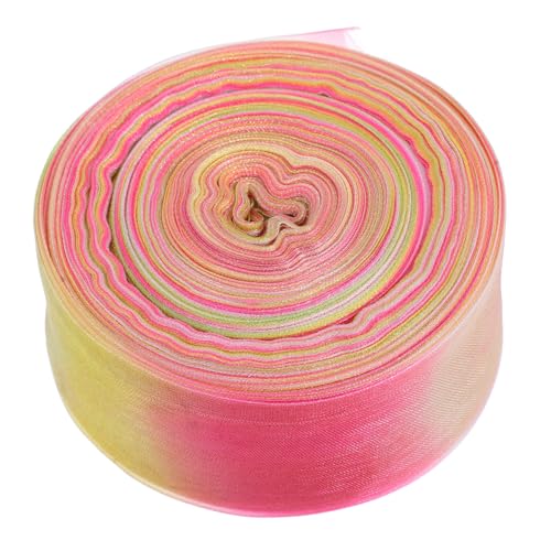 Homoyoyo Breites Chiffonband mit Farbverlauf Schimmerndes Organza dekoband Vielseitiges Geschenkband für Verpackung Hochzeit Blumenarrangements Party DIY dekoration Homoyoyo Breites Chiffonband mit Farbverlauf Schimmerndes Organza dekoband Vielseitiges Geschenkband für Verpackung Hochzeit Blumenarrangements Party DIY dekoration von Homoyoyo