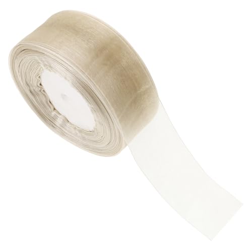 Homoyoyo Breites Transparentes Organza Geschenkband mit Glitzereffekt Vielseitiges Dekorationsband für DIY Schleifen Hochzeits und Valentinstagsgeschenke Edles Bastelzubehör von Homoyoyo