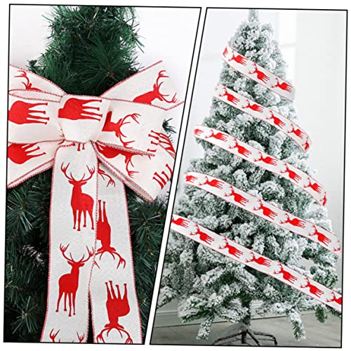 Homoyoyo Breites Weihnachtsband mit Weißem Rentier Vielseitiges DIY Dekoband für Geschenkverpackung Weihnachtsbaum und Festtagsdekoration Umweltfreundlich und Langlebig Homoyoyo Breites Weihnachtsband mit Weißem Rentier Vielseitiges DIY Dekoband für Geschenkverpackung Weihnachtsbaum und Festtagsdekoration Umweltfreundlich und Langlebig von Homoyoyo