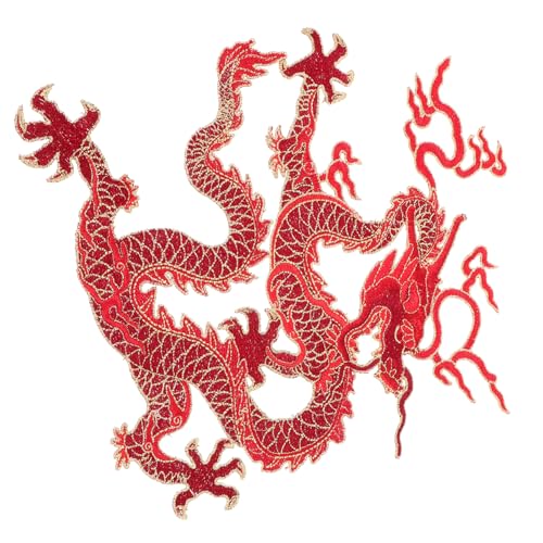 Homoyoyo Bügelflicken Drachen Patch Für Kleidung Roter Großer Bestickter Stoffaufnäher Zum Aufbügeln Oder Aufnähen Jacken Jeans Rucksäcken Und Mehr DIY Kleidung Homoyoyo Bügelflicken Drachen Patch Für Kleidung Roter Großer Bestickter Stoffaufnäher Zum Aufbügeln Oder Aufnähen Jacken Jeans Rucksäcken Und Mehr DIY Kleidung von Homoyoyo