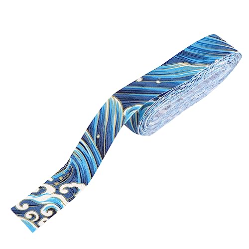 Homoyoyo Bunt Bedrucktes Breites Baumwollband Glattes Schleifenband für DIY Basteln Hochzeitsdekoration Schmuckherstellung Scrapbooking Home Decor Blaues Geschenkband Homoyoyo Bunt Bedrucktes Breites Baumwollband Glattes Schleifenband für DIY Basteln Hochzeitsdekoration Schmuckherstellung Scrapbooking Home Decor Blaues Geschenkband von Homoyoyo