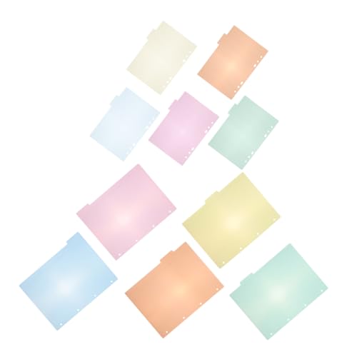 Homoyoyo Bunte Binder Divider Tabs Teilig Kunststoff Papier Trennblätter für Ringordner Langlebig Indexierend für Büro Schule und Notizbücher Homoyoyo Bunte Binder Divider Tabs Teilig Kunststoff Papier Trennblätter für Ringordner Langlebig Indexierend für Büro Schule und Notizbücher von Homoyoyo