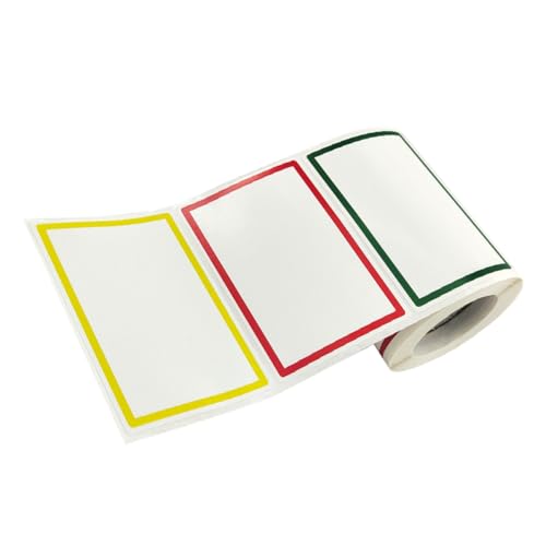 Homoyoyo Bunte Blanko Namensetiketten Aufkleber Selbstklebend DIY Klassifizierungsaufkleber Beschriftbar für Schule Büro Haushalt Homoyoyo Bunte Blanko Namensetiketten Aufkleber Selbstklebend DIY Klassifizierungsaufkleber Beschriftbar für Schule Büro Haushalt von Homoyoyo