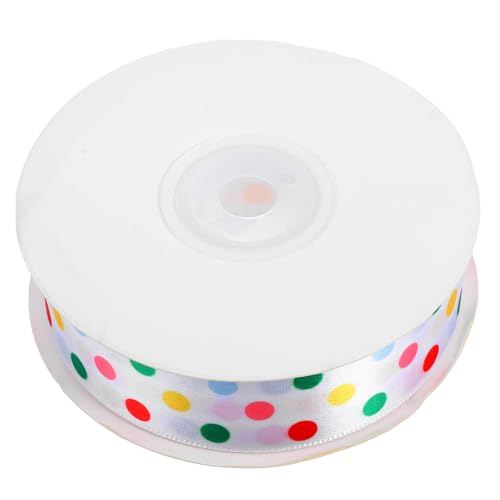 Homoyoyo Bunte Geschenkband mit Farbigen Punkten für Geburtstagsdekoration Geschenkverpackung DIY Bastelarbeiten Partydeko und Kreative Projekte von Homoyoyo