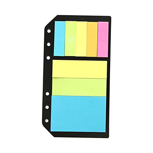 Homoyoyo Bunte Wiederverwendbare Loose Leaf Haftnotizen mit Schutzkarte Selbstklebende Index Aufkleber für Büro Notizen Lesezeichen und Dateiklassifizierung Umweltfreundlich und Tragbar von Homoyoyo