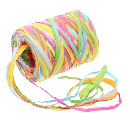 Homoyoyo Buntes Papier Seil Farben DIY Dekoratives Bastband für Geschenkverpackung Blumensträuße und Handarbeit Langlebiges Bastelmaterial für Kreative Bastelprojekte von Homoyoyo